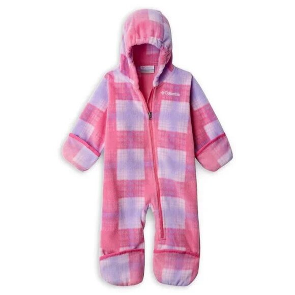 Columbia pink plaid fleece bunting 3-6m - Picture 11 of 11